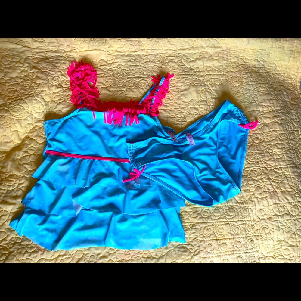 Girls Justice 2 piece swimsuit size 22 plus